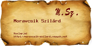 Moravcsik Szilárd névjegykártya